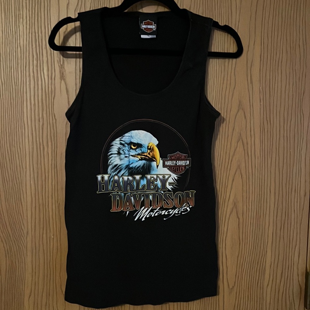 Vintage Look Harley Davidson Tank Top Eagle Hal’s New Berlin